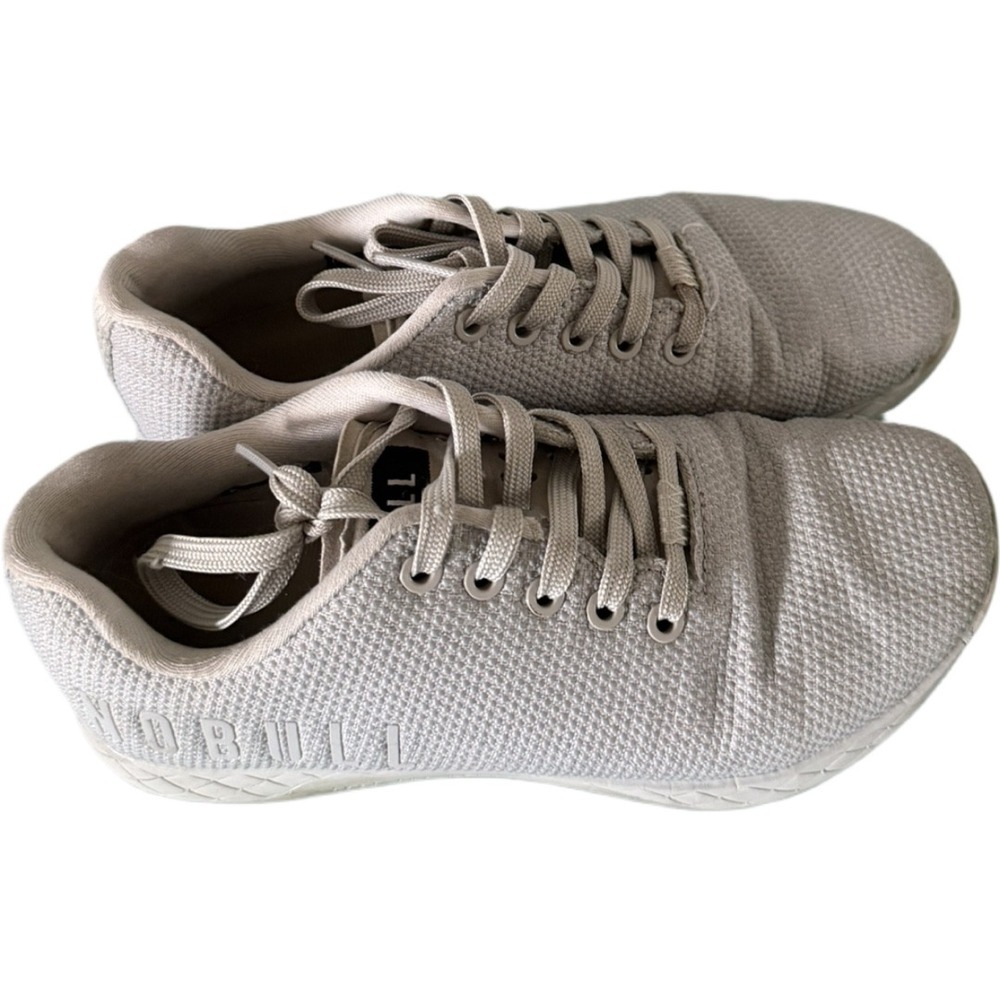 NOBULL SuperFabric Trainer Sneakers Light Gray Cross Training Men's 6.5 Women 8 - Picture 2 of 8